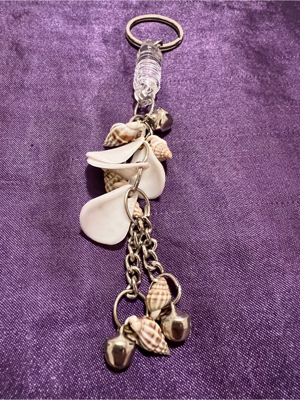 Coastal Seashell Keychain | Beachy Ocean-Inspired Bag Charm
